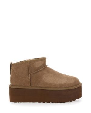 UGG Classic Ultra Mini Platform Ankle Boots For - Brown