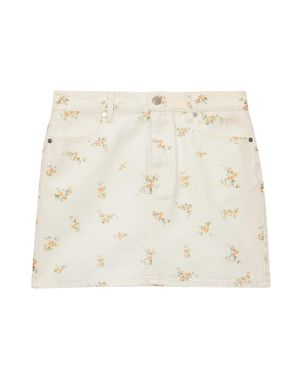 MSGM Floral Skirt - Natural