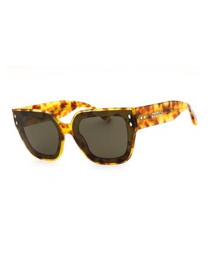 Isabel Marant Sleek Rectangular Sunglasses - Yellow