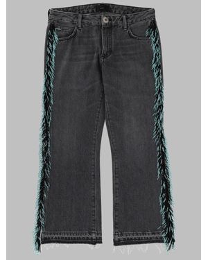 Alanui Mini Distressed Jeans For - Black