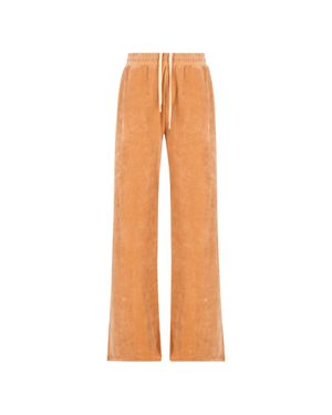 Chloé Velvet-Effect Drawstring Pants - White