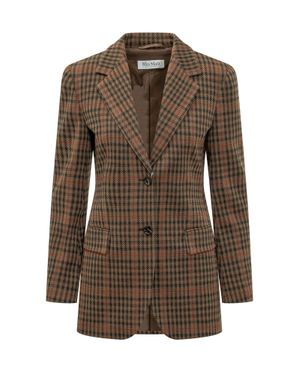 Max Mara Tailored Blazer Jacket - Brown