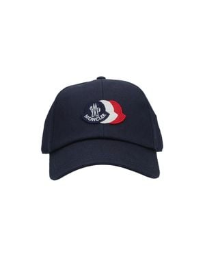 Moncler 100% Cotton Hat - Blue