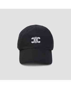 Celine Triomphe Cap - Black
