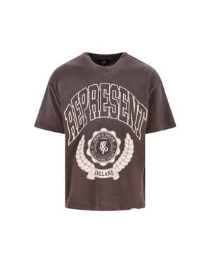 Represent Legacy Crest T-Shirt - Brown