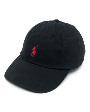 Polo Ralph Lauren Signature Embroidered Pony Cotton Cap - Blue
