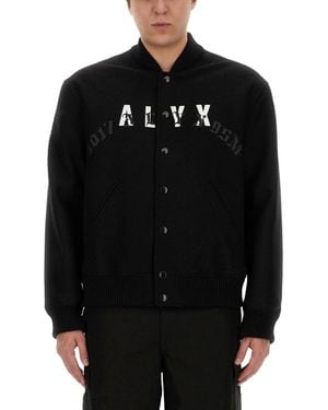 1017 ALYX 9SM Bold Logo Bomber Jacket - Black