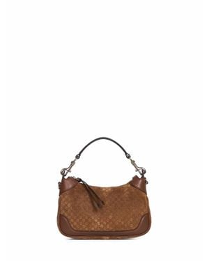 Gucci Mini Leather Top Handle Bag - Brown