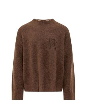 Represent Surplice Alpaca Wool Blend Sweater - Brown