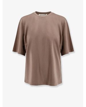 Rohe Oversized Cotton-Silk T-Shirt - Brown