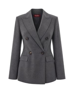 Max Mara Tailored Double-Breasted Blazer - Black