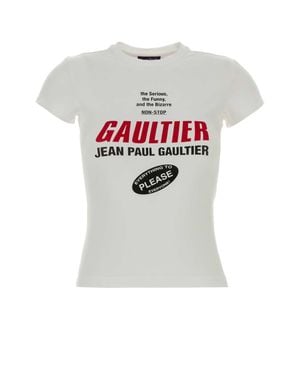 Jean Paul Gaultier Stretch Cotton T-Shirt - Gray