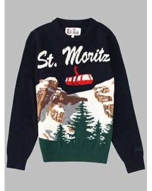 MC2 Saint Barth Kids Cotton Sweatshirt - Blue