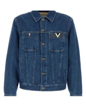 Valentino V- Denim Jacket - Blue