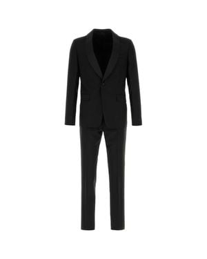 Prada Black Wool Blend Suit