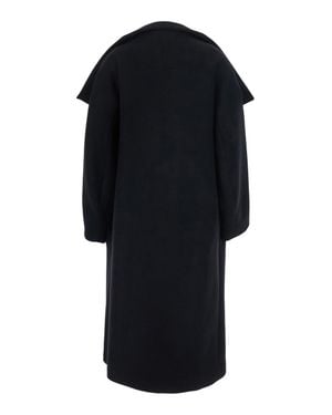 Tela Scott Jacket With Notched Collar And Long Sleeves - Black