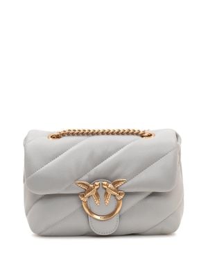 Pinko Chic Mini Love Puff Shoulder Bag - Gray