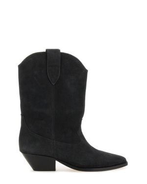 Isabel Marant Duerto Suede Bootie - Black