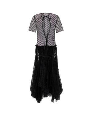 JW Anderson Jw Anderson Lace Long Dress - Black