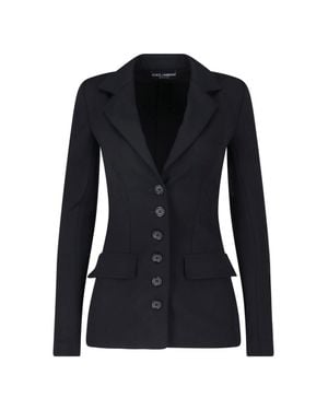 Dolce & Gabbana Tailored Virgin Wool & Elastane Jacket - Black