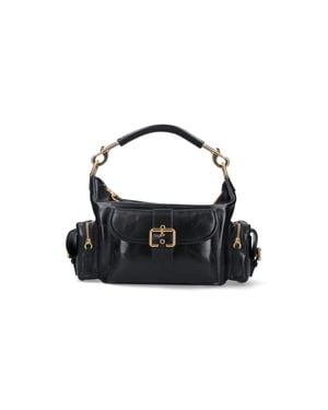 Chloé Buffalo Leather Flap Mini Bag For - Black