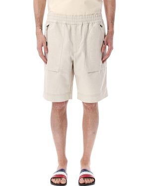 Moncler Mini Cargo Shorts - Natural