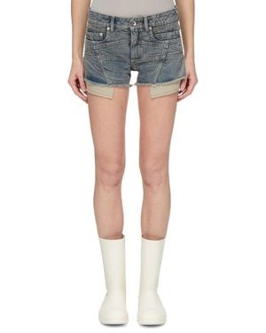 Rick Owens Lana Cut Offs Shorts - Blue
