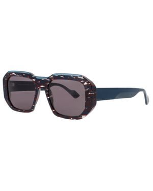 Face A Face Oversized Square Sunglasses 56-19-152 - Black