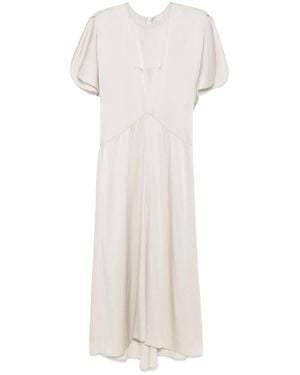 Isabel Marant Flutter Sleeve Midi Dress - White