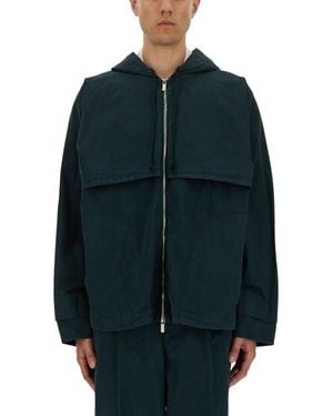 Helmut Lang Garment-Dyed Windbreaker - Blue