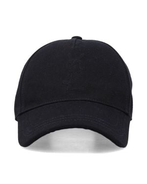 Saint Laurent Quilted Five-Panel Cap - Blue