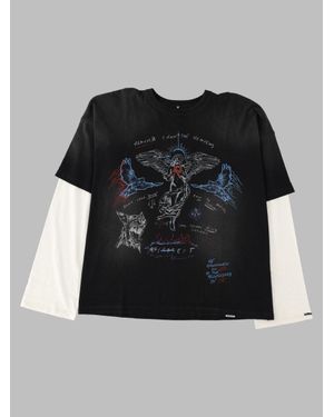 Represent Heavier Than Long Sleeve Tee - Black