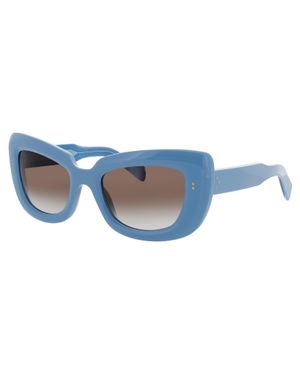 Cutler and Gross Oversized Cat-Eye Acetate Sunglasses - Black