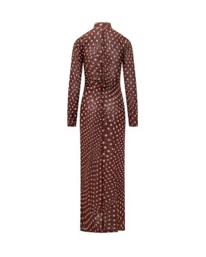 Stella McCartney Polka Dot Long Dress - Red