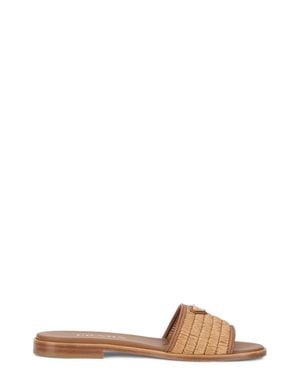 Prada Ciabatta Sandal Raffia Leather - Natural
