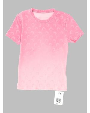 Marine Serre Cotton Mini T-Shirt - Pink