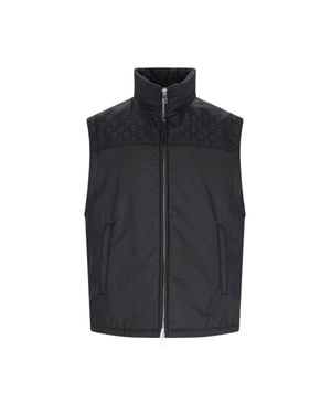 Gucci Gg Heavy Nylon Gilet - Black