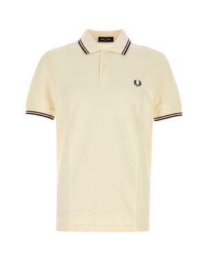 Fred Perry Mini Piqué Polo Shirt For - Natural