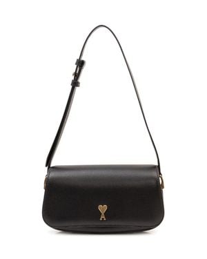 Ami Paris Shoulder Paris Handbag - Black