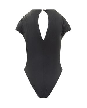 Marine Serre Fluid Swimwear One-Piece - Black