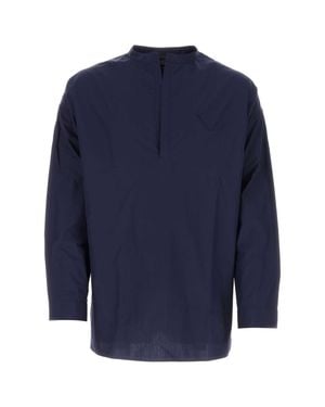 Prada Poplin Oversize Shirt - Blue
