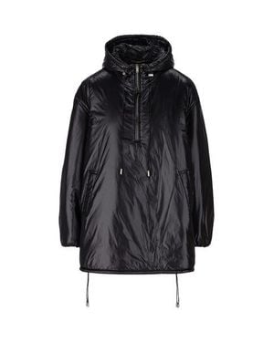 Saint Laurent Cassandre Half-zip Shell Jacket - Black