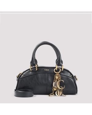 Chloé Elegant Mini Bowling Handbag - Black