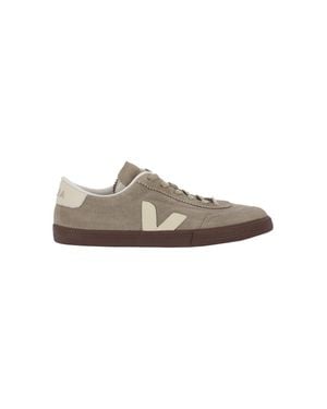 Veja Suede Sneakers With Recycled Lining - Natural