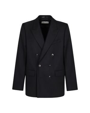 Dries Van Noten Buforden Double-Breasted Jacket - Black