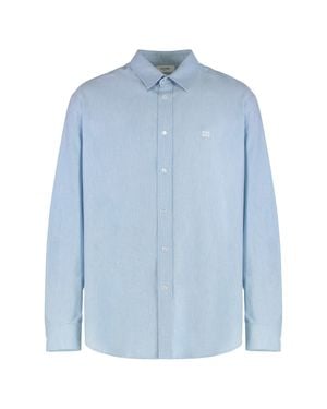Celine Loose Cotton Chambray Shirt - Blue