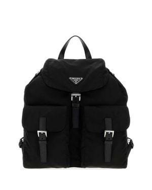 Prada Canvas Mini Backpack - Black