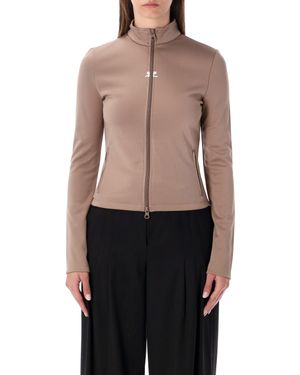 Courreges Courrèges Jersey Zip Jacket - Black