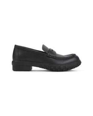 Givenchy Echo Calf Leather Loafers - Black