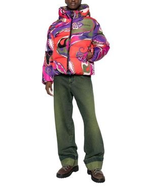PUCCI Giacca Imbottita Con Stampa Orchidee - Red
